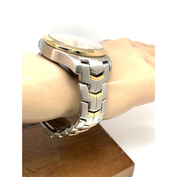 Tag Heuer Men's Watch CJF2150 Swiss Automatic Chronograph 18k Yellow Gold Steel - Picture 12 of 14